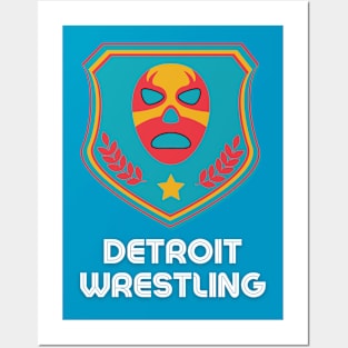 Detroit Wrestling "Slithery Teal" Posters and Art